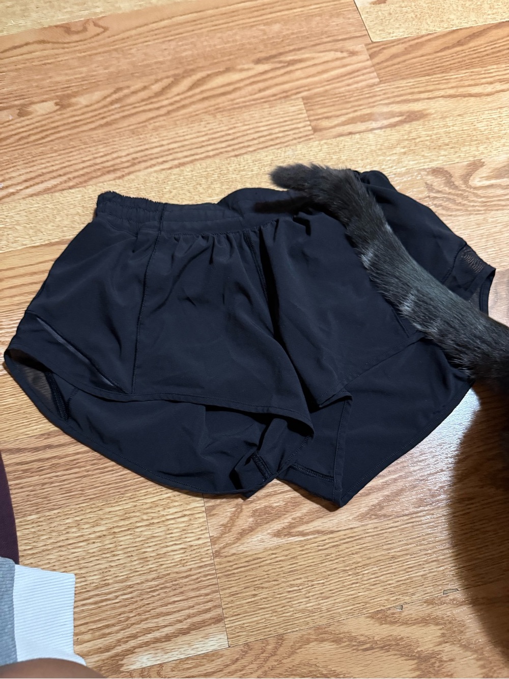 lululemon athletica Black Athletic Shorts with Built-In Liner